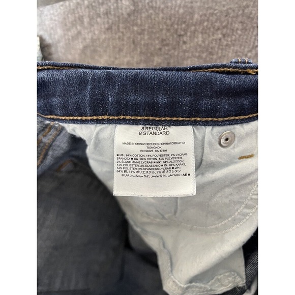 Old Navy Mid Rise Curvy Bootcut Jeans Womens Size 8 Stretch Blue Denim - Picture 4 of 9